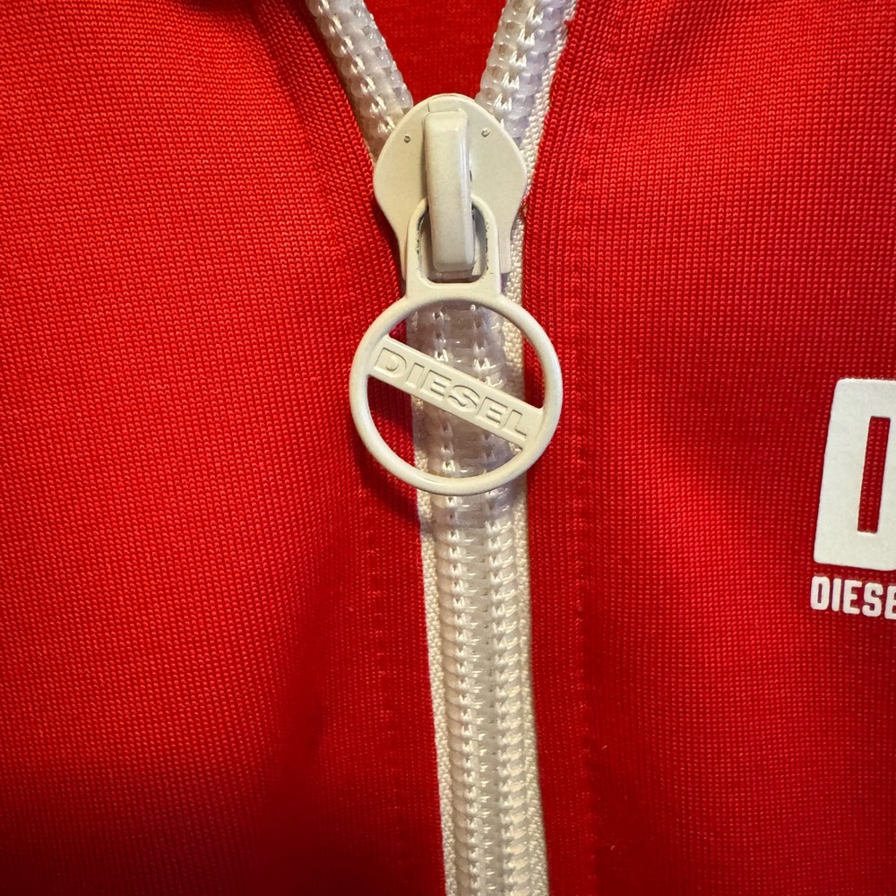 Diesel Men’s Red Track Jacket with DDDL logo size L - Picture 3 of 10